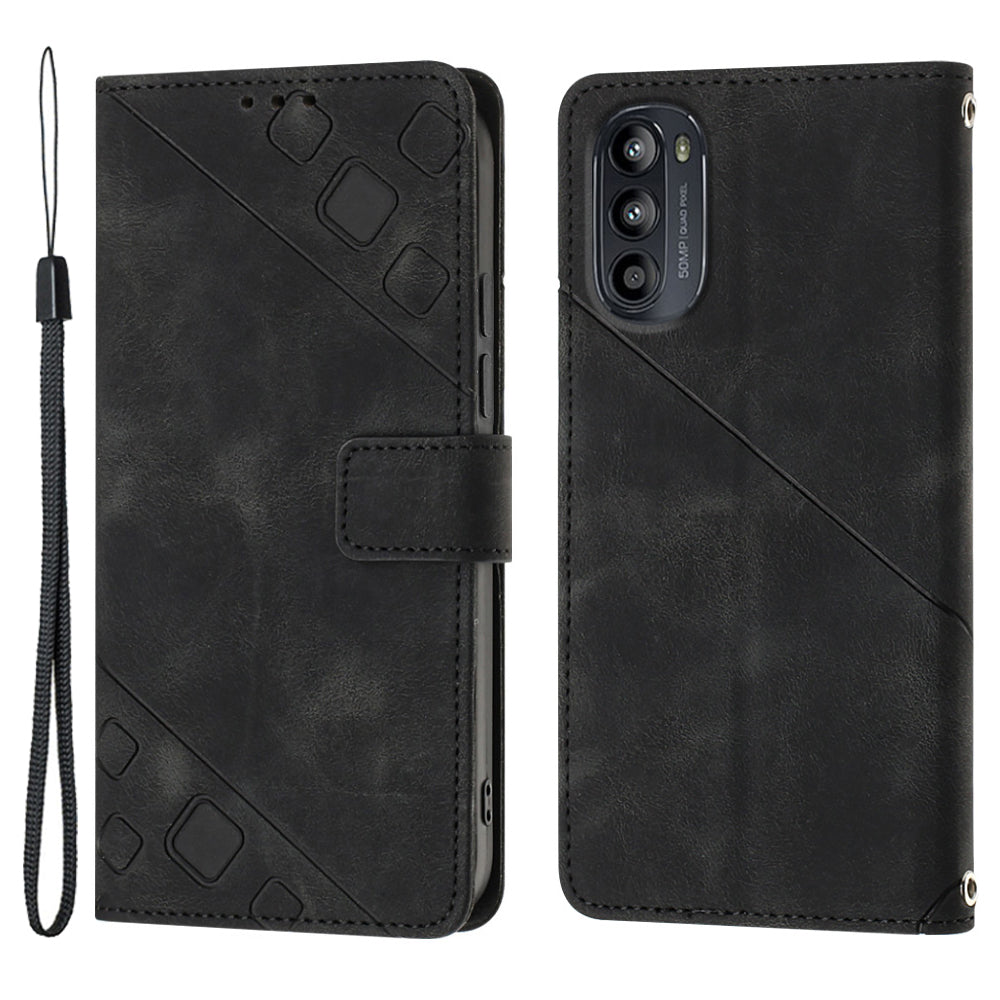 PT005 YB Imprinting Series-6 Phone Case for Motorola Moto G52 4G G82 5G Wallet Stand Skin Touch PU Leather Cover PT005 YB Imprinting Series-6 Phone Case for Motorola Moto G52 4G G82 5G Wallet Stand Skin Touch PU Leather Cover